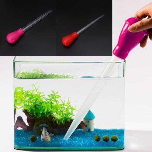 30ml 11inch Pipette Aquarium Cleaner Pump Fish Tank Siphon Water Change Tool BBQ Tube For Cleaning Shifting