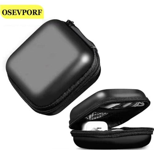 EVA Portable Earphone Bags Coins Purse Headphone USB Cable Cases Zipper Storage Pouch Dual Buffer Layer Accessories For JBL Sony