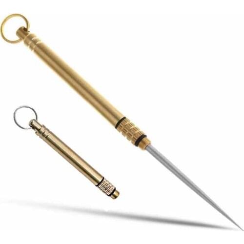 Portable Titanium Toothpicks Reusable Metal Toothpicks with Key Ring Multi-functional Toothpick Fruit Fork Camping Tool