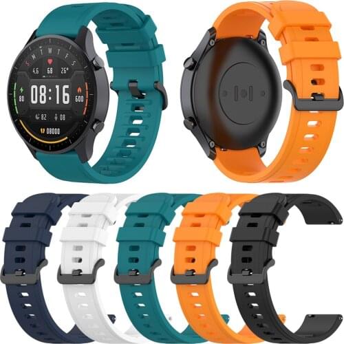 22mm Replacement Silicone Band Strap Color Wrist Bracelets for Xiaomi Mi Watch Outdoor Personal Hands Accessories