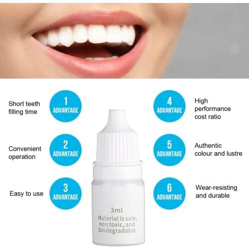 Temporary Tooth Repair Fix Broken Teeth Dental Restoration Fill Missing Teeth Gaps Between Teeth Filling Material Dental Repair