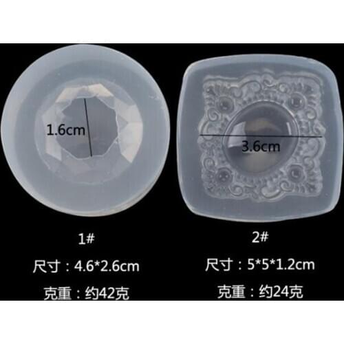 1pcs UV Resin Jewelry Liquid Silicone Mold Gem diamond Resin Molds For DIY Charms Making For DIY Charms Making Jewelry