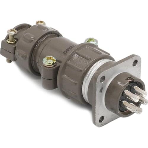 ZHQCN P20K9Q/P20J9A 10Q 10A M20 Waterproof 5 Pin Electrical Power Connector Aviation Female Plug Male Socket Panel Adapter