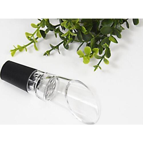 1PC Wine Aerator Pourer Acrylic Wine Decanter Portable Wine Stopper Bottle Accessories Aerating Pourer Decanter Spout ELJ 001