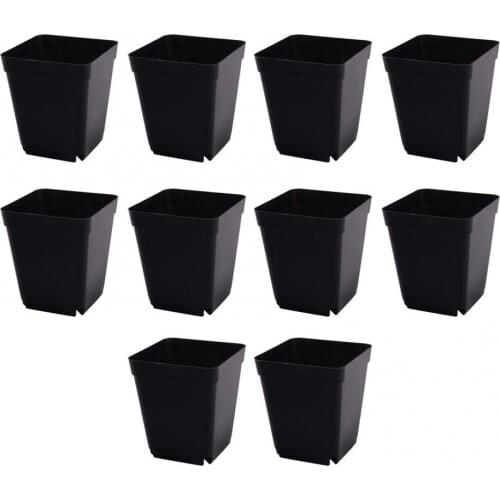 10Pcs Bonsai Planter Nursery Flower Pot Garden Square Home Plastic Decor Supply