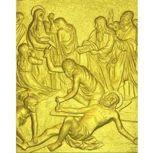 3D stl model for CNC machine CNC 3d Relief Model STL for path of sorrow--11