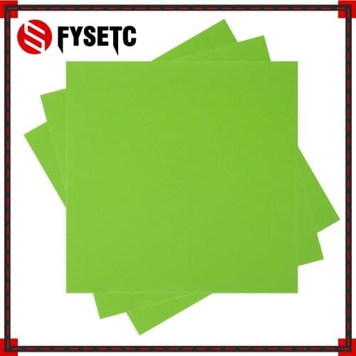 5pcs Frosted Heated Bed 220x220mm Solid Green 3D Printer Sticker Build Sheet Plate Tape For Wanhao i3 Anet A8 Tarantula Ender 5