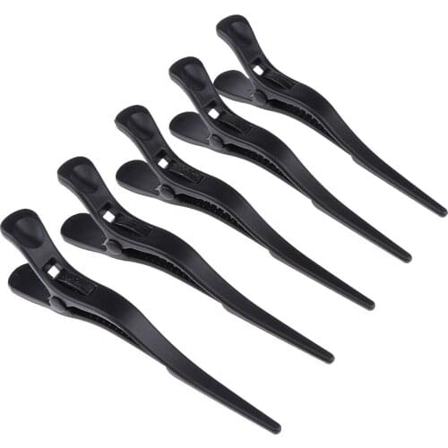 5pcs Salon Hair Clips Barber Hairdressing Sectioning Clamps Hairpins