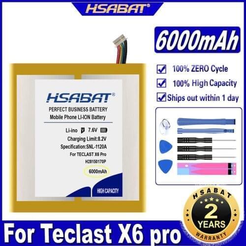 HSABAT X6 pro H28150170P 6000mAh Battery for Teclast X6 pro H28150170P Tablet PC Batteries