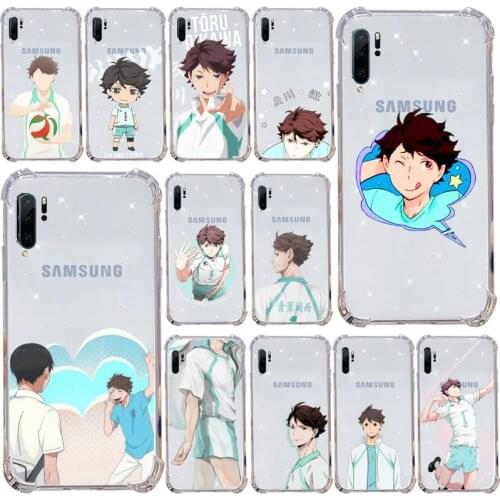 Anime Haikyuu!! Oikawa Tooru manga Phone Case Transparent Clear For Samsung Galaxy A71 A21s S8 S9 S10 plus note 20 ultra