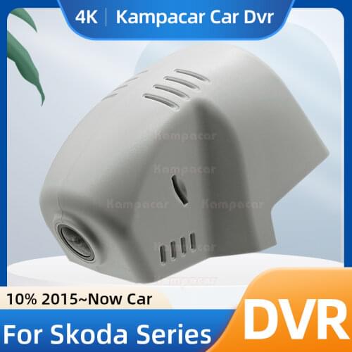 Kampacar SKD08-C Wifi Dash Cam Car Dvr Camera For Skoda 76mm Kodiaq Octavia Yeti Rapid Fabia Kodiak Kamiq Karoq 1080P DashCam