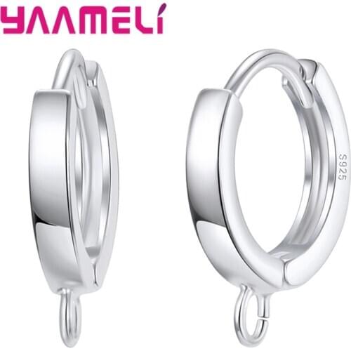 Fast Delivery Women Girls 925 Sterling Silver Earrings Accessories For Sale Top Quality Fashion Small Hoop Earrings Big Sale