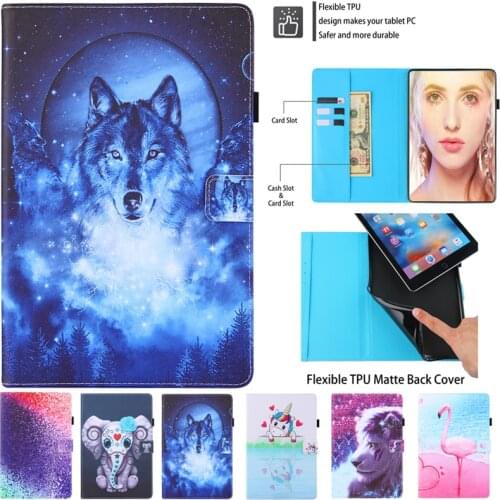 Tablet Cover For Lenovo Tab 4 10 Case Painted PU Leather Funda For Lenovo Tab 4 10 TB-X304L TB-X304F Tab 4 10 Plus TB-X704L F