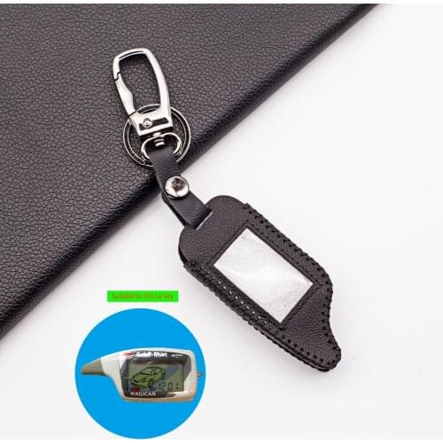 M5 Functional Soft Leather Cover For Scher-khan Magicar 5 6 M5 M6 M902F 903F Two Way Car Alarm Russian LCD Remote Protect Shell