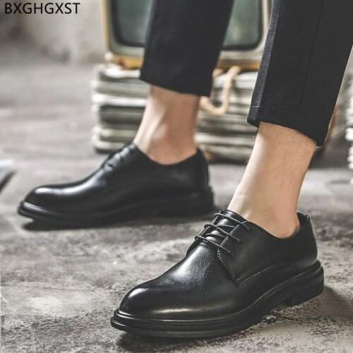 Designer Oxford Leather Shoes Men Formal Black Dress Shoes Mens Fashion Office Shoes for Men 2021 Zapatos Hombre Chaussure Homme