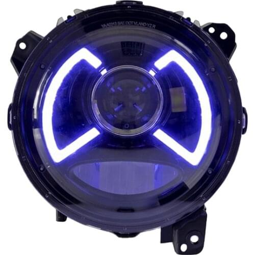 Goodmolds Factory (Recruit agent) Blue DRL to White Style Full LED Head lamp assembly 2018 2019 JL Headlights For Jeep Wrangler