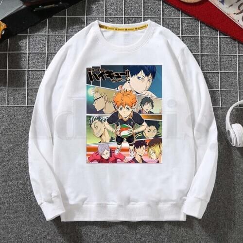 Haikyuu Haikyu Manga Nishinoya Yuu Oikawa Tooru Hoodies Sweatshirt Print Trend Mens Clothes Hip-Hop Male Crewneck Hoodies Men