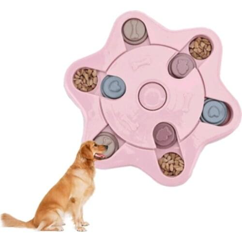 Pet Puzzle Toys Increase Puppy IQ Food Dispenser Slowly Eating NonSlip Bowl Interactive Pet Cat Dogs Training Game Feeder