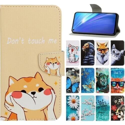 Realme 5 Pro Case on For Fundas OPPO Realme 6 5 Pro Case Leather Flip Cover na for OPPO Realme 5 i 5i 6i Wallet Phone Cases Etui