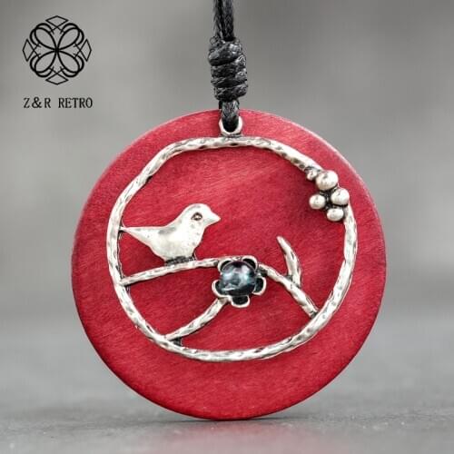 Round Necklace Big Long Rope Collier Pendant Sweater Chains Costume Collar Accessories Retro Jewelry for Women Carved Suspension