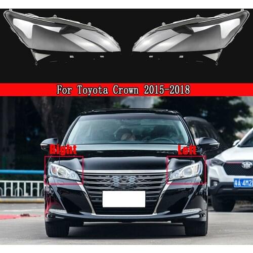 Car Front Headlight Cover For Toyota Crown 2015 2016 2017 2018 Headlight Waterproof Clear Lens Auto Shell Cover