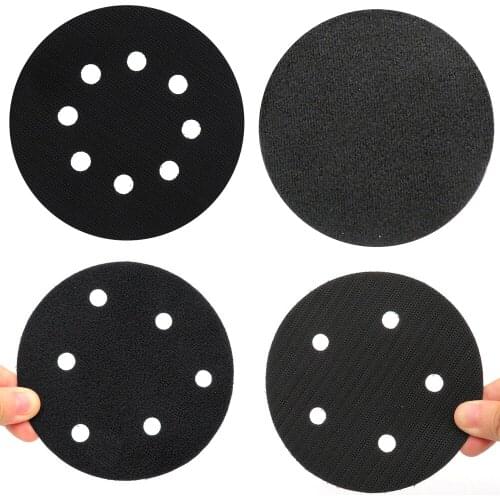 Hook and Loop - 5 Inch 8 Holes Interface Pad Protection Disc Power Tool Accessories for Sander Polishing & Grinding