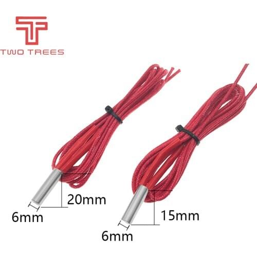 12v40w 24v40w 24v30w Reprap Heating Tube pipe Ceramic Cartridge Heater for 3D Printer Extruder Parts Mendel 12V40W
