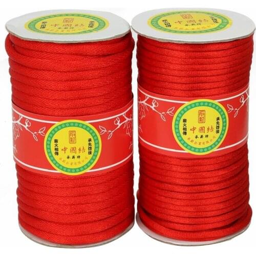 New Product 5mm 7mm Korean Silk Chinese Knot Cord Bracelet Necklace String Cord for Jewelry & Craft Making
