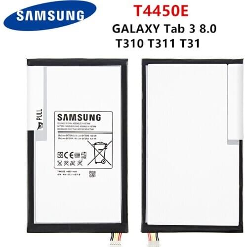 SAMSUNG Orginal Tablet T4450E Battery 4450mAh For Samsung Galaxy Tab 3 8.0 T310 T311 T315 SM-T310 SM-T311 T3110 E0288 E0396