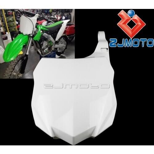 Motorcycle Front Number Plate For KX250F 2013-2016 Motocross Name Plate Panel Plastic Fairing For Kawasaki KX450F 2013-2015
