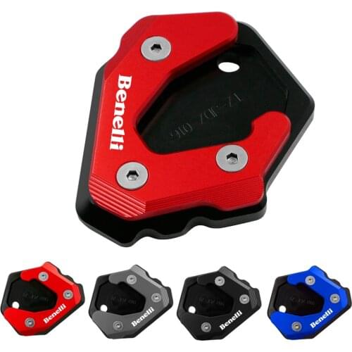 Motorcycle Kickstand Enlarger Plate Foot Side Stand Enlarge Extension For Benelli Leoncino 500 250 Leoncino500 BJ500 BJ250 300
