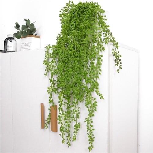 Hanging Plant Vine Fake Greenery Succulen Hang Garland Wedding Sunproof