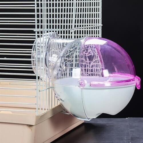 Hamster Clear Bathroom Removable Detachable Chinchilla Bath House Hamster Sand Bathtub Acrylic Small Animal House