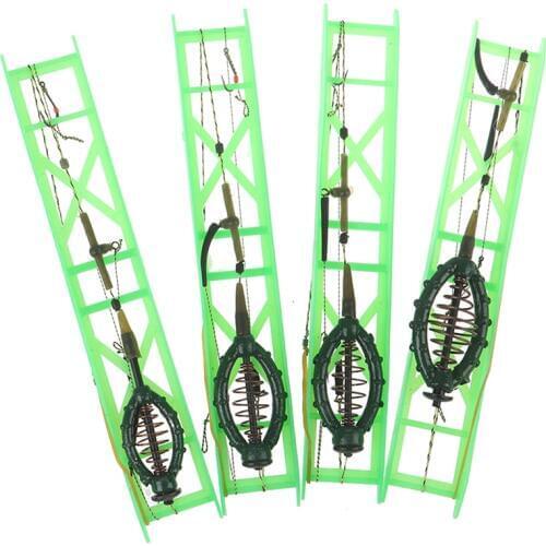 40g -70g Fishing Bait Cage Fish Bait Lure Copper Trap Basket Feeder Holder With Hooks Carp Fishing Tackle Tool