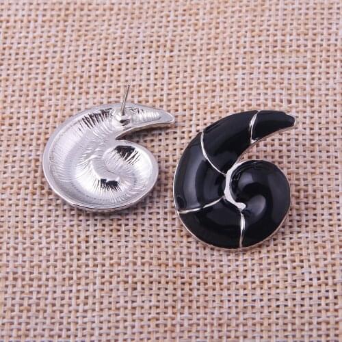 Anime Cat Noir Coat Earrings Cute Black Enamel Earrings Stud for Women Men Cosplay Jewelry Accessories