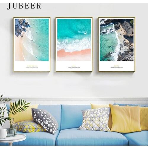 Scandinavian Style Sea Landscape Decoration Painting Living Room Frameless Painting Pictures Bedroom Decoration Home Decor