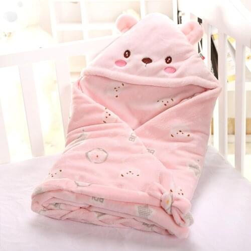 Baby Sleeping Bag Extract Envelope For Newborn Flannel Thin Swaddle Wrap Cocoon Baby Blanket Super Soft Warm Bedding 90*90cm