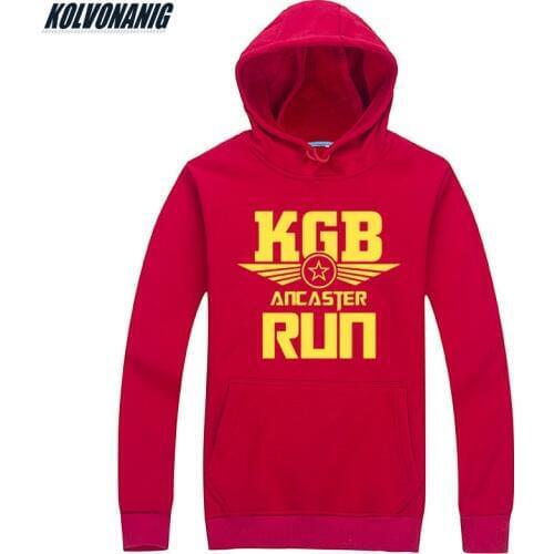 USSR SOVIET UNION KGB Print Hoodies Moscow Cold War Hoody Sweatshirts Men Cccp Russian Mens Sportswear Thick Hooded Pullovers