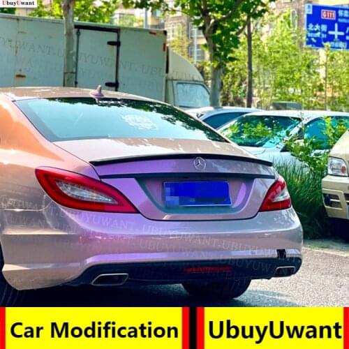 FOR Mercedes W218 2011-2016 CLS 260 300 350 400 CLS 63 AMG Rear SPOILER High Quality ABS Primer Color Car Tail Wing Decoration