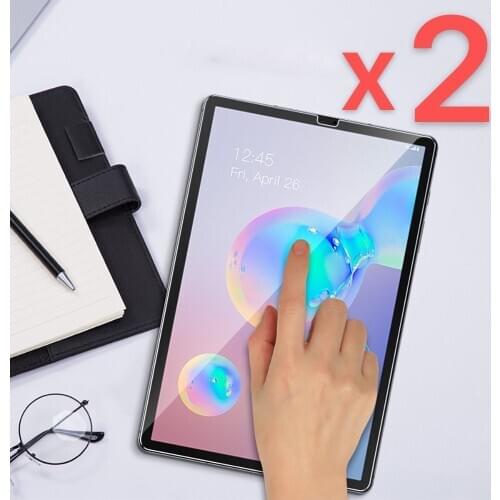 2Pcs Tablet Tempered Glass Screen Protector Cover for Samsung Galaxy Tab S6 T860/T865 Full Coverage Protective Film