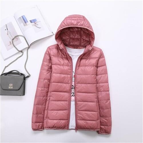 Womens Jacket Ultralight White Duck Down Jacket Slim Fit Autumn And Winter Warm New 2021 New Lightweight Down Jacket Women