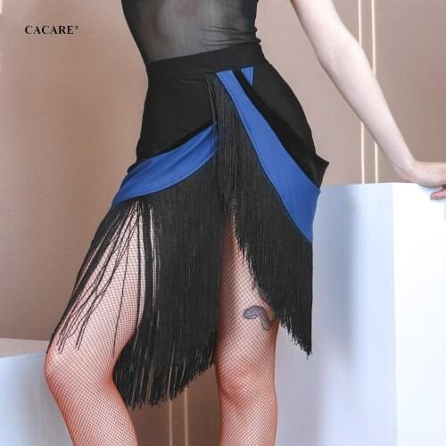 NEW Sexy Latin Dance Skit Women Dance Competition Dancing Dresses Fringe Girls Salsa D1075 Tassels Hem with Panties CACARE