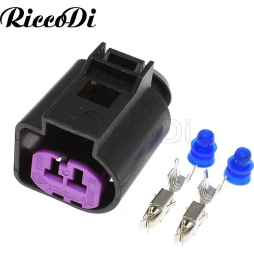 1-20Sets 2 Pin Female Waterproof Engine Speaker Housing Auto Generator Plug Socket Connector 1J0973772 For VW Magotan Sagitar CC
