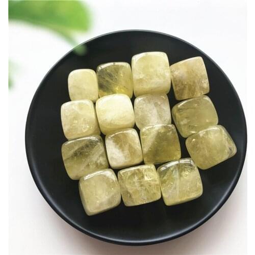 100g Natural Citrine Stone Yellow Quartz Crystal Cube Tumbled Stone Healing Decoration Natural Stones and Minerals