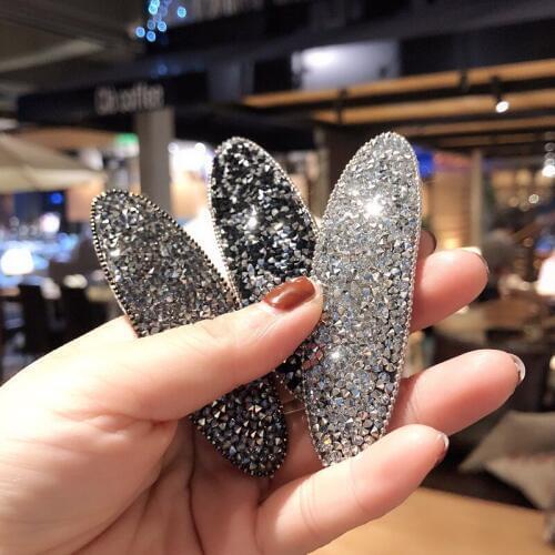 2019 Fashion Shining Full rhinestone temperament hairpin side clip Accessories For Women Girls Hairgrip Hair Headwear