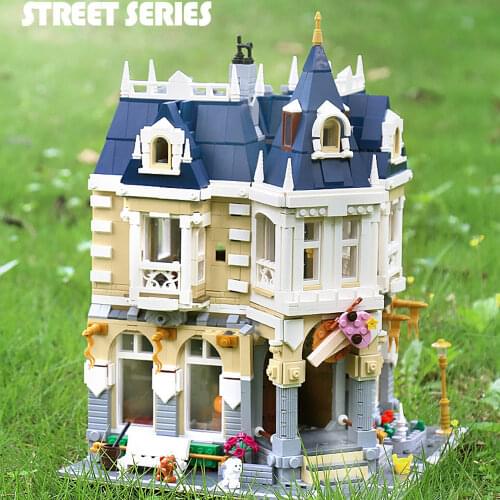 Creator Expert Costume Shop 2674 Pcs Moc Bricks Street View Model Toys Bricks Modular Building Blocks Corner Theme Park Pet Shop