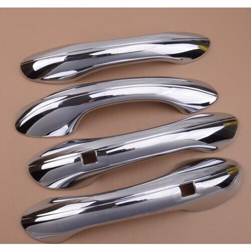 4pcs Chrome Car Exterior Door Handle Cover Molding Trim Decoration Fit For Hyundai Santa Fe 2019 2020