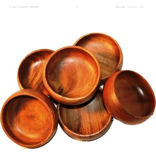 6x Bamboo Snack Bowls Hnadmade Turkish Food Safe Appetizer Organic Breakfast Sets