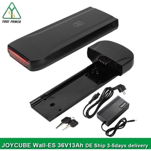 Ebike Original Phylion Akku Electric Bike Rear Rack Battery 36V 13Ah Lithium Battery for E-bike Joycube "Wall-ES" XH370-13J