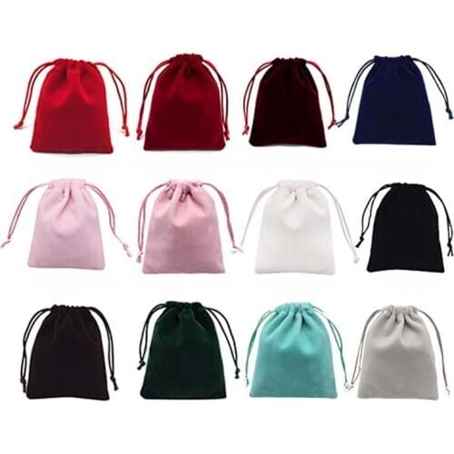 2020 Velvet Gift Bag Containers Pouches For Phone Jewellery Small Packet Wedding Party Decor Drawable Bags Gift Pouches Almofada